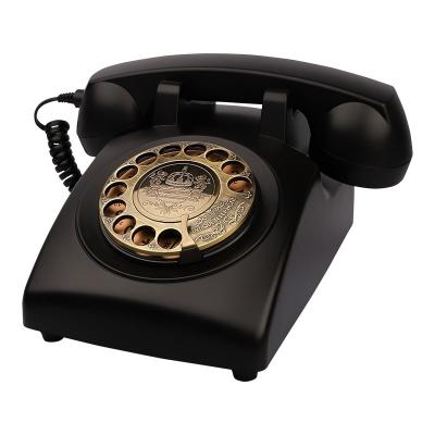 China Black Corded Landline Phone Vintage Wall Phone With Recording Function for sale