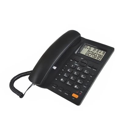 China ABS Caller ID Telephone Adjustable LCD Brightness Corded House Phones for sale
