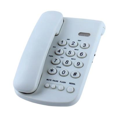 China RoHS Wall Mountable Corded Phone Wall Corded Phone With White Keys for sale