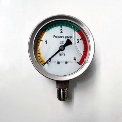 China PG-032 SS pressure gauge manometer instrument for sale