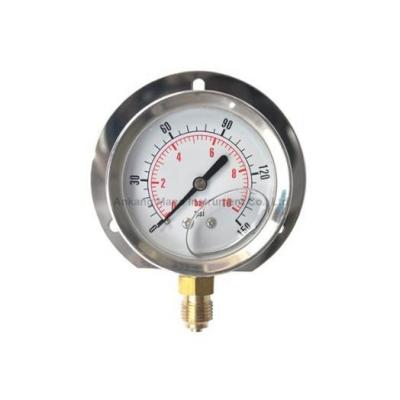 China PG-025 Oil filled pressure manometer for sale