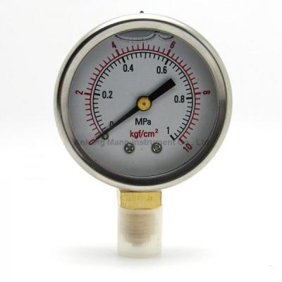 China PG-024 Glycerin pressure gauge Silicon pressure gauge for sale