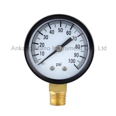 China Aluminum Dial Pressure Gauge 0-50°C Operating Temperature for sale