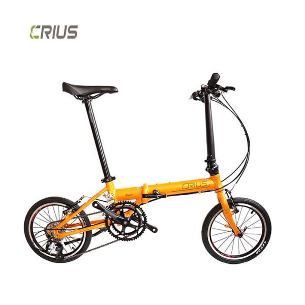 Quality Men's 16" Crius Shadow Standard Folding Road Bike with Xunjie 9s 11-28T Cassette for sale