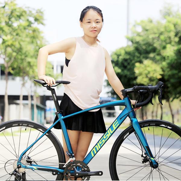 Quality 700C Complete Aluminum Carbon Fiber Bicycle 21 Speed Double Disc Brake Full for sale