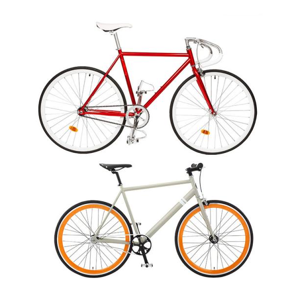Quality SKD 85% Assembly 700c Wheels Single Speed Road Bikes Men Fixed Gear Bicycle for sale
