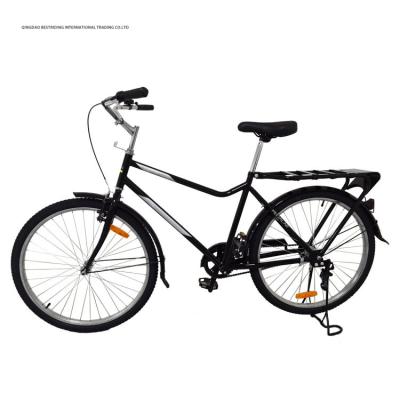 China Programa de organización Bicicleta retro de 18 kg y marco duro amortiguador no trasero con portacargas en venta
