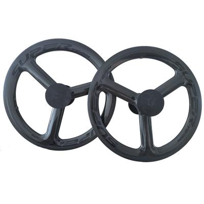 China Super Team 451 3K Grosy Rim Brake Wheelset Black for Professional Mountain Bikes for sale