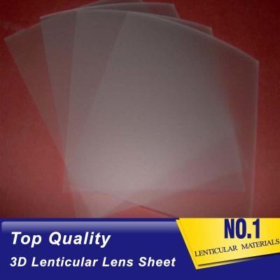 China El ANIMAL DOMÉSTICO plástico de los PP de las hojas lenticulares LENTICULARES PLÁSTICAS de la lente 100LPI 100 lentes lenticulares ULTRAVIOLETA de la resina 3d de la LPI cubre para la imagen 3D en venta