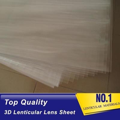 China PLASTIC LENTICULAR offset printing inkjet printing 100 LPI lenticular lens sheet 3D Lenticular PET/APET Material Sheet for sale