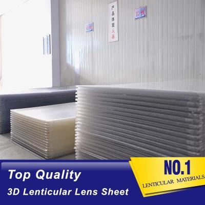 China 3D 20 LPI Lens Sheet Lenticular Polystyrene Lenses Animation Lenticular Plastics With Standard Size 1.2*2.4m USA for sale