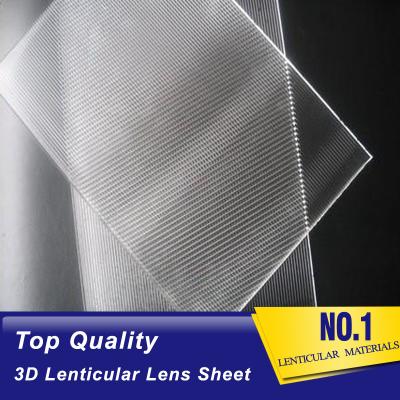 China PLASTIC LENTICULAR Plastic PS/PET Material 100 Lpi 3D Film Lenticular Lens Sheet Matericals With High Transparency for sale