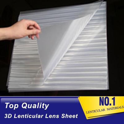 China Cheap wholesale Lenticular lens sheet without adhesive PET lenticular sheet 100 LPI 0.35mm 3d flip lenticular foils en venta