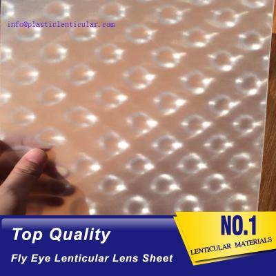 China PLASTIC LENTICULAR fly eye 3d sheet new product 360 3d dot lens sheet for fly eye lenticular printing products for sale