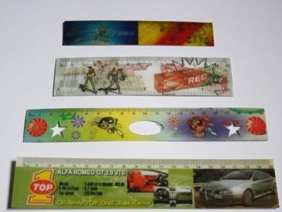 China PLASTIC LENTICULAR flip lenticular printing 3D cartoon color plastic ruler for kids/back to school stationery rulers for sale