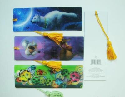 China PLASTIC LENTICULAR authorized 3D printing Flip Effect fancy lenticular bookmark made in China for sale