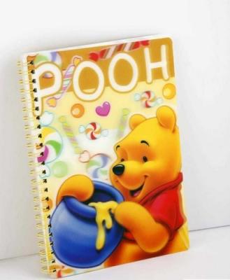 China PLASTIC LENTICULAR Promotional pp pet 3d lenticular notebook/dairy notebook/spiral notebook printing for sale