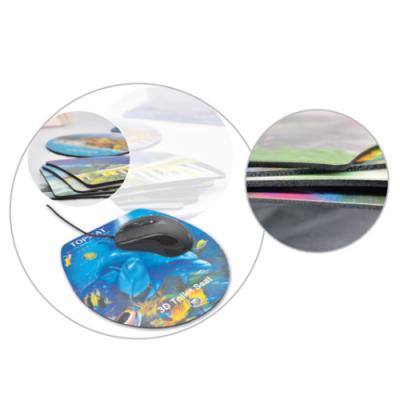 China PLASTIC LENTICULAR 3D lenticular surface EVA base materical mouse pad printing pp 3d mouse pad lenticular printing for sale