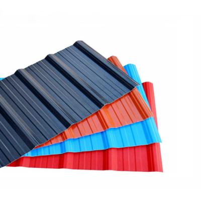 China Material de construcción de metal de color cubierta de acero galvanizado corrugado en venta