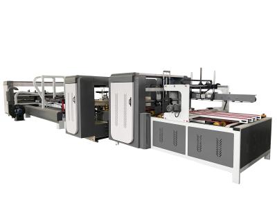China Custom Carton Die Cutting Machine 12KW Folding Gluing Machine for sale