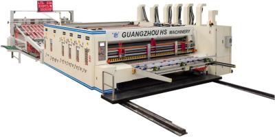 China Máquina acanalada de papel 60KW del cartón que imprime el CE de la máquina que ranura en venta