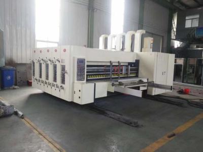 China 60KW acanaló la maquinaria 220v de la fabricación de cajas que imprimía ranurando la máquina que cortaba con tintas en venta