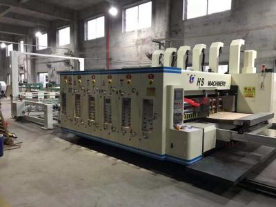 China Flexo acanalado semi automático de la máquina de la fabricación de cajas que imprime la máquina que ranura en venta