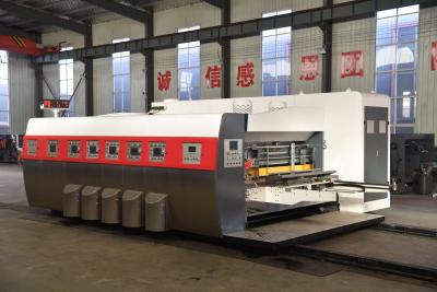 China La máquina que cortaba con tintas del cartón de la cartulina 35KW automatizó la impresión de ranurar en venta