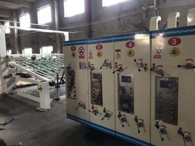 중국 자동 골판지 박스 제조사 기계 인라인 프린터 슬러터 다이 커터 판매용