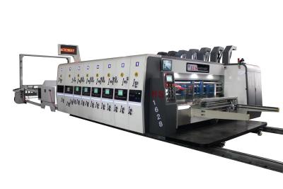 China Automatic Carton Boxes 2 Color Printing Slotting Machine High Speed for sale