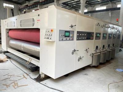 Cina Scatola di cartone ondulata stampatrice tagliante di Flexo della macchina/quattro colori in vendita