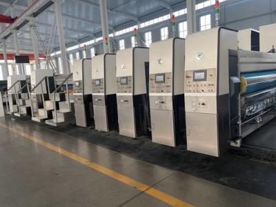 China Stabiler Verpackenkasten-Druckmaschine PLC-Steuerdrucker Slotter Die Cutter zu verkaufen