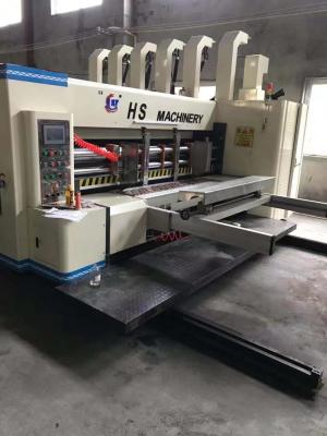 China Rotary Stacker Printer Slotter Die Cutter Machine 4 Color Flexo Printing for sale