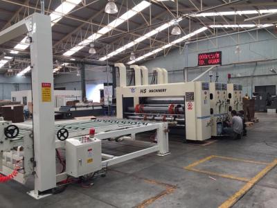 China a máquina de impressão da caixa de cartão 415v motorizou Flexo que imprime a máquina de entalho à venda