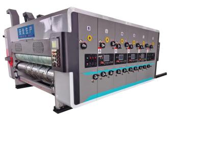 China impresora acanalada del plegamiento 380v de Gluer de la tinta eléctrica de la máquina en venta