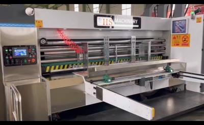 China Flexo Printing Carton Die Cutting Machine 360 Degree Adjustment Of Grooving Phases à venda
