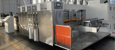 China PLC Control Corrugated Box Packaging Machine Fast Printing Speed en venta