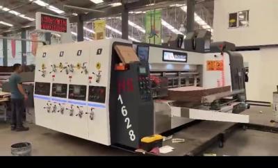China Rotary Die Cut Flexo Corrugated Machine With Touch Screen en venta