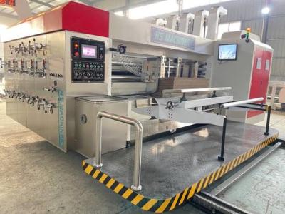 China 450×600mm Feeding Corrugated Box Manufacturing Machine With Automatic Vacuum Feeding Unit for sale