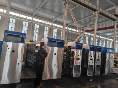 Chine Contrôle à écran tactile Flexo imprimante machine de fermeture pour carton ondulé à vendre