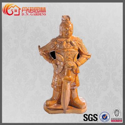 China Vivid Antique Chinese Roof Ornaments Glazed Buddhism Ceramic Chinese Figurine for sale
