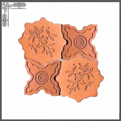 China Clay Outside Wall Decorative Bricks Terracotta Hollow Blocks For Ground for sale