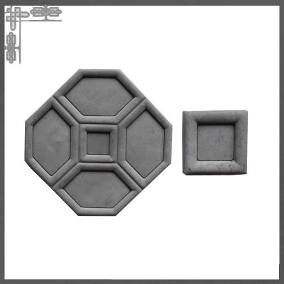 China Hexagon Design Decorative Interior Clay 3d Wall Tiles Grey For Living Room Bedroom for sale