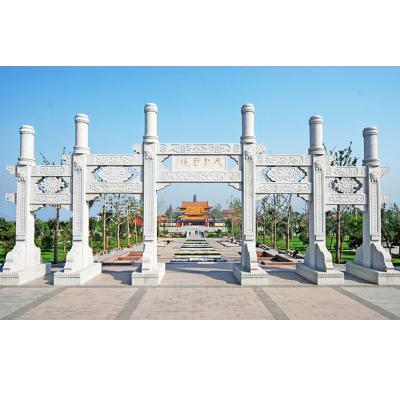 中国 Chinese Style Garden Large Stone Archway Outdoor Temple Memorial 販売のため