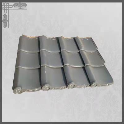 China Japanese Taoism Style Grey Slate Roof Tile For Villa Tea House Roofing à venda