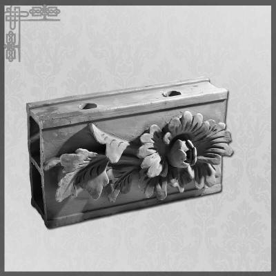 Chine Chinese Classical Decorative Roof Ridge Tile Handmade 3D Flower Design Clay Material à vendre