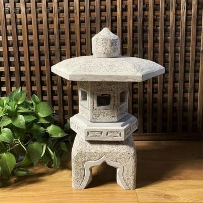 China Outdoor Decor Lamp Sculpture Japanese Garden Stone Lantern Natural Marble for sale
