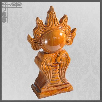 China Fireball Roof Finial Chinese Roof Decoration Art Collection Customizable Size Color for sale