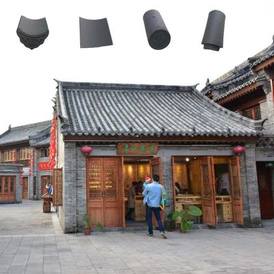 China Chinese Traditional Residential Antique Clay Roof Tiles Unglazed frost proof for sale