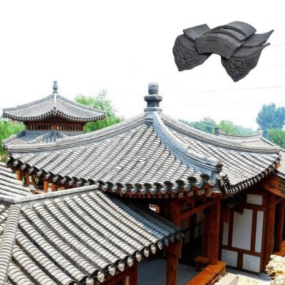 China SGS Unglazed Chinese Temple Roof Tiles Ancient Chinese Roof Tiles en venta